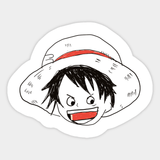 Straw hat pirates captain Sticker